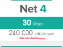 Gói cước cáp quang viettel 30 Mbps giá chỉ 240.000